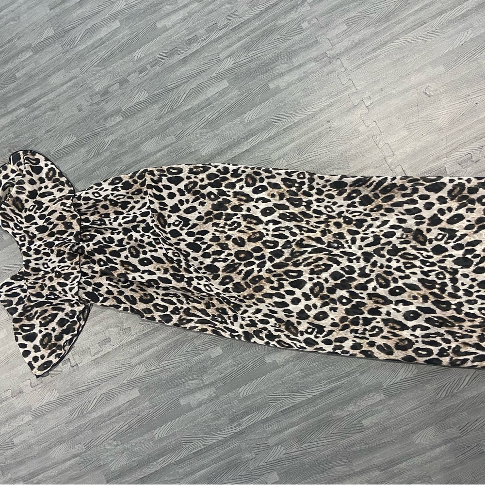 Leopard Print Maxi Dress